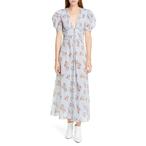LoveShackFancy Stacy Floral Maxi Dress - Picture 2 of 6